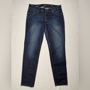 A.N.A Skinny Dark Wash Whiskering Stretch jeans Size 29/8 #2197